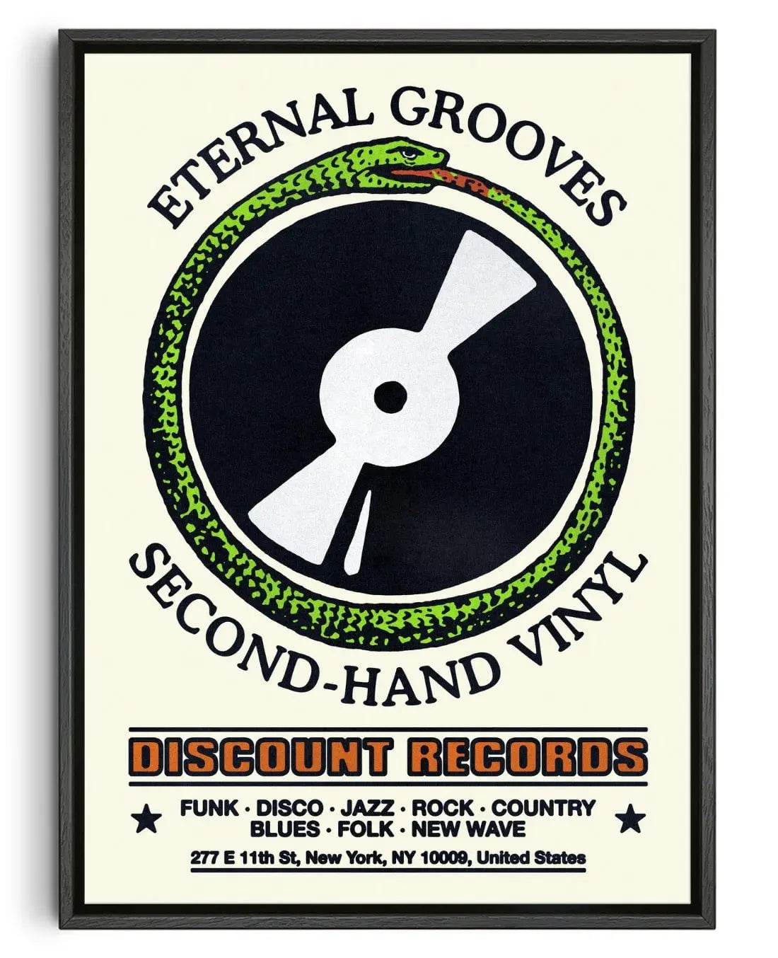 Eternal Grooves contemporary wall art print by Othman Zougam - sold by DROOL