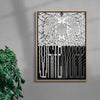 White Noise contemporary wall art print by Malena Kronschnabl - sold by DROOL