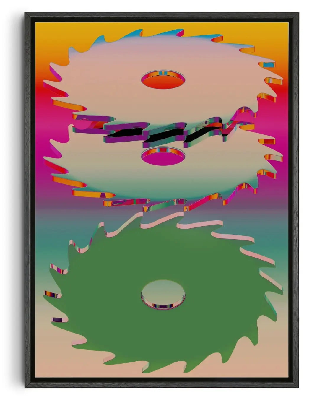 Dopamine Cuts contemporary wall art print by Casiel Checoni - sold by DROOL