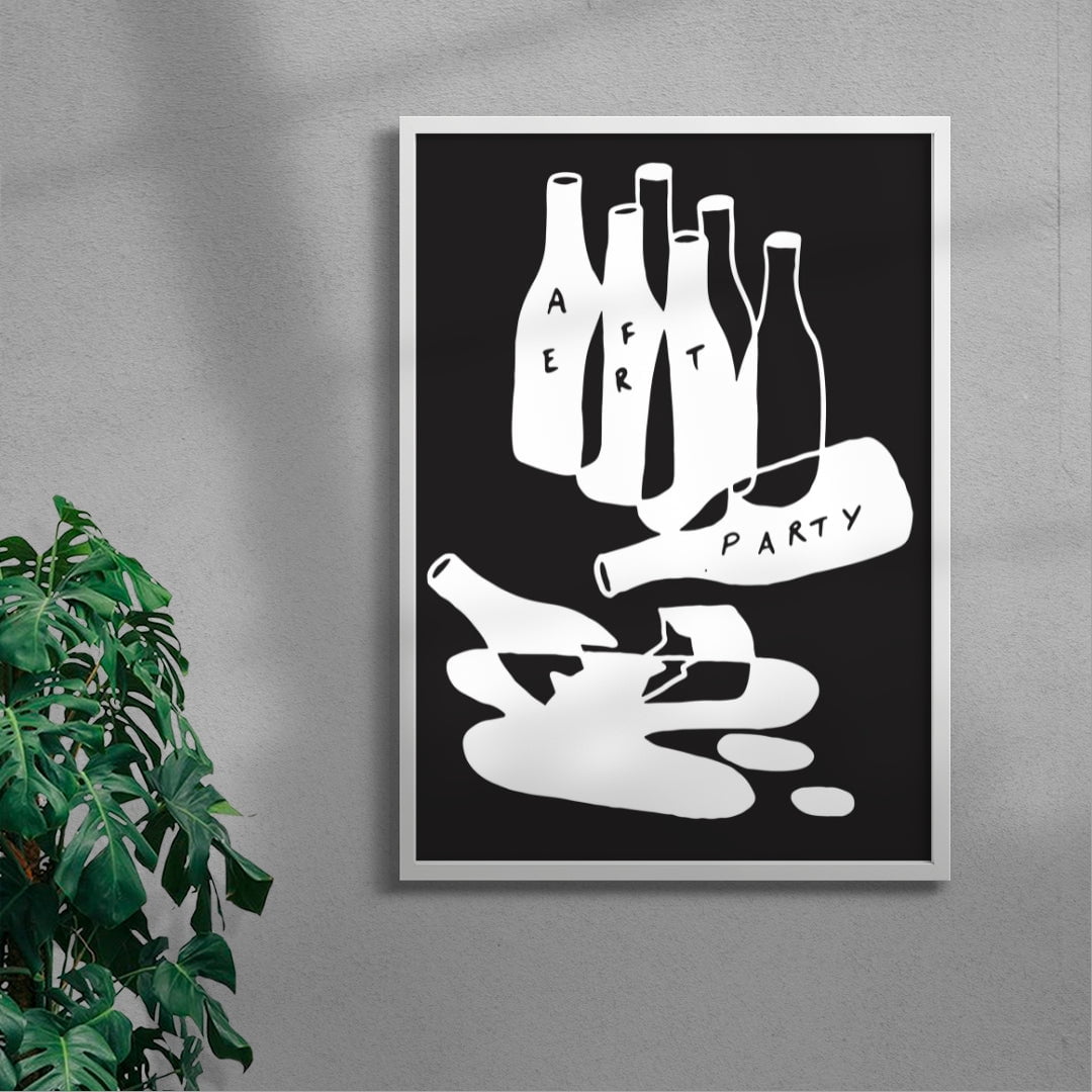 THE AFTER PARTY contemporary wall art print by Max Blackmore - sold by DROOL
