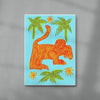 Le Tigre contemporary wall art print by Kwonny - sold by DROOL