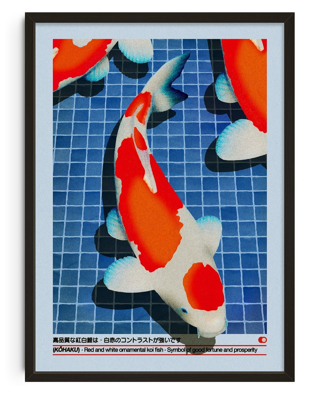 Kohaku contemporary wall art print by Othman Zougam - sold by DROOL