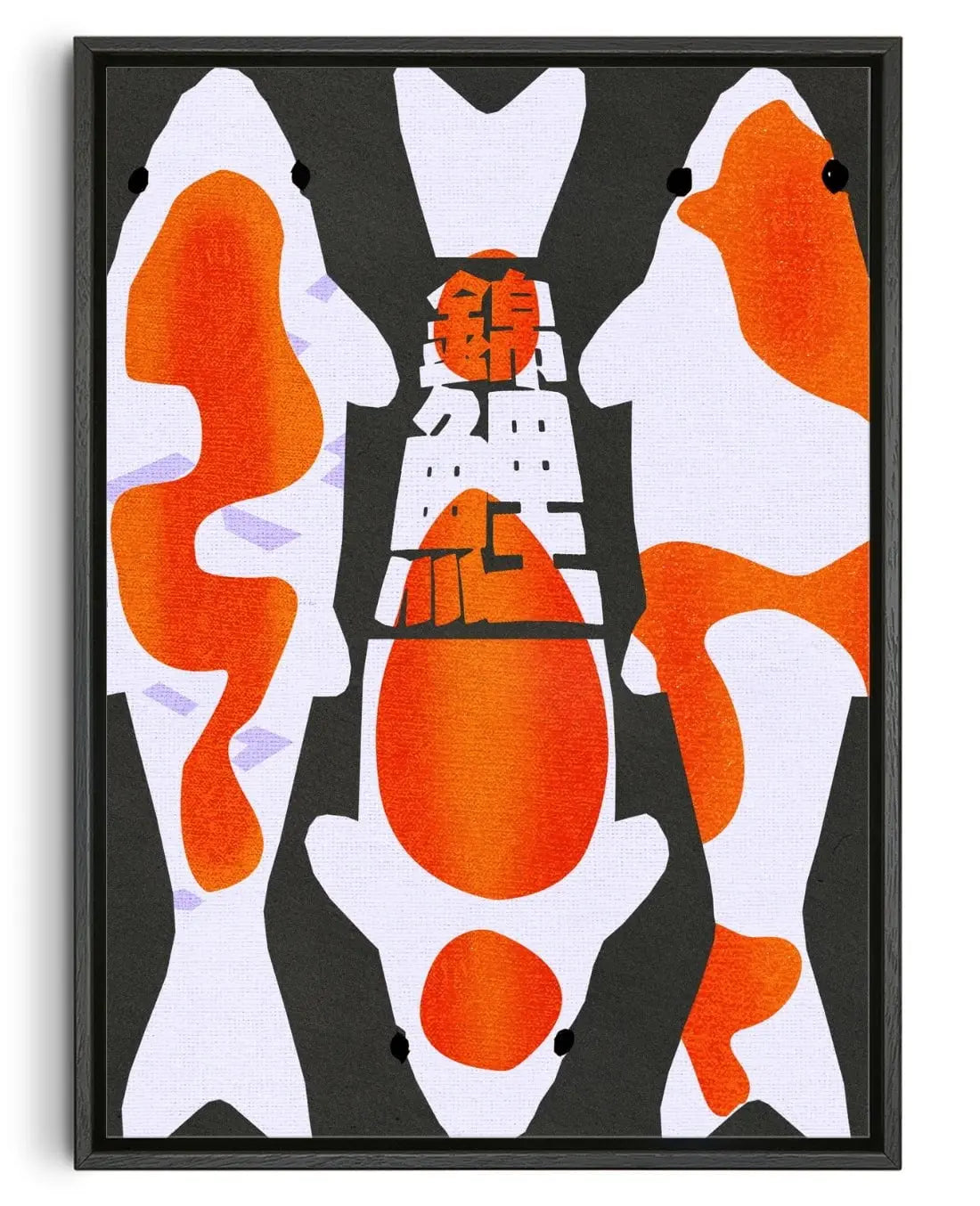 Nishikigoi 3 contemporary canvas art print by Othman Zougam - sold by DROOL