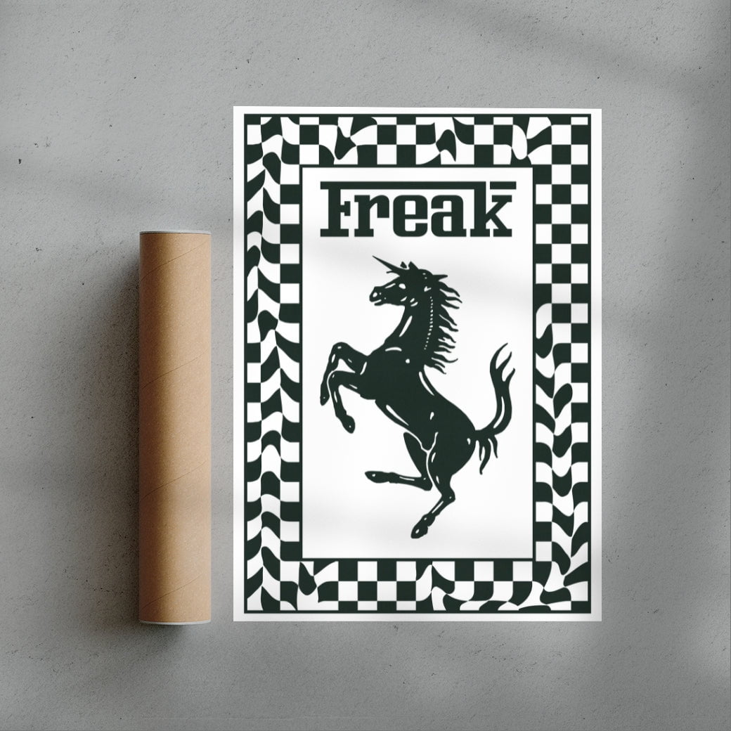 Freak contemporary wall art print by Utsav Verma - sold by DROOL
