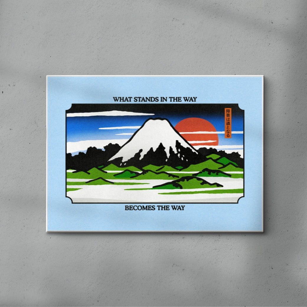 What Stands in the Way contemporary wall art print by Othman Zougam - sold by DROOL