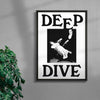Deep Dive contemporary wall art print by Utsav Verma - sold by DROOL
