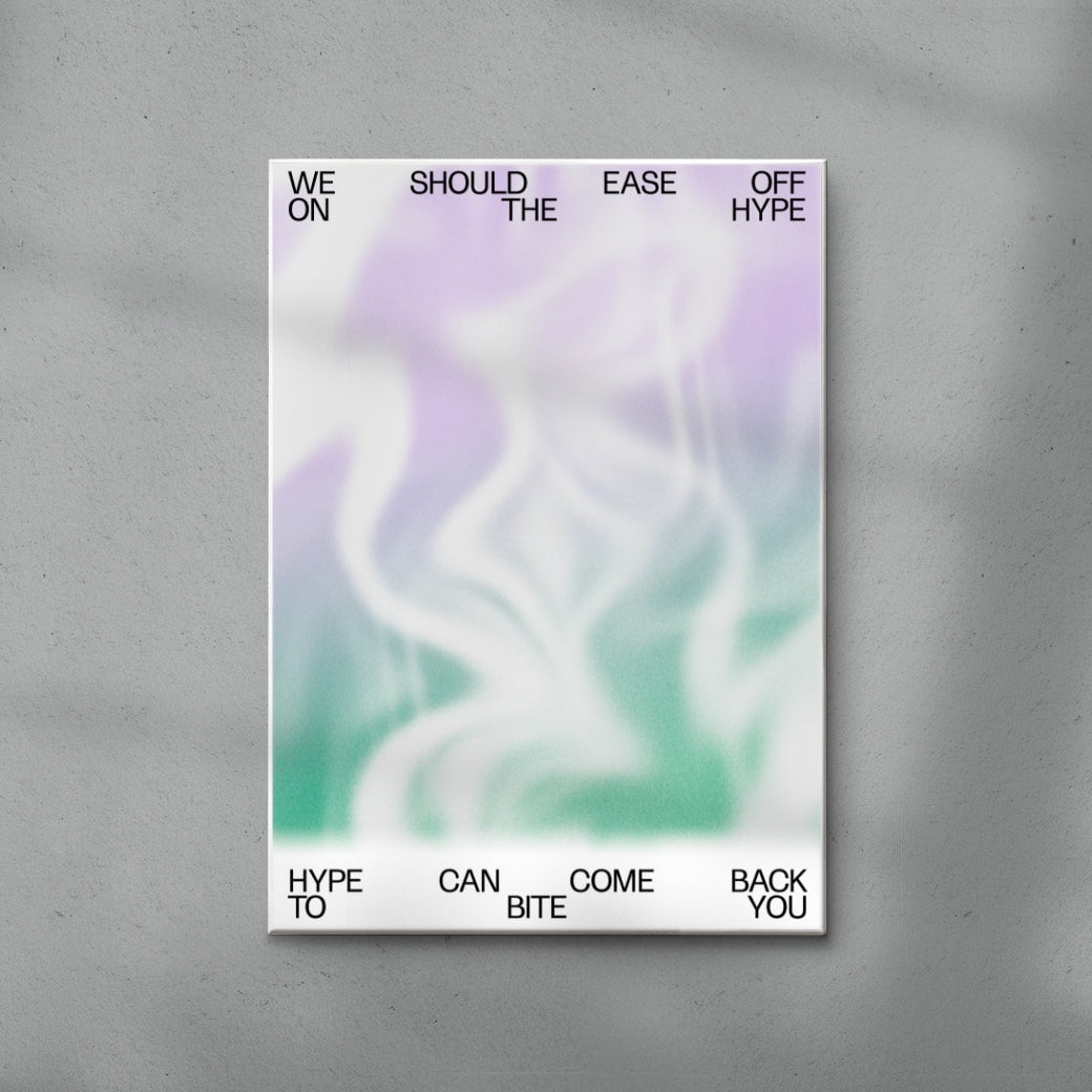 HYPE contemporary wall art print by John Schulisch - sold by DROOL