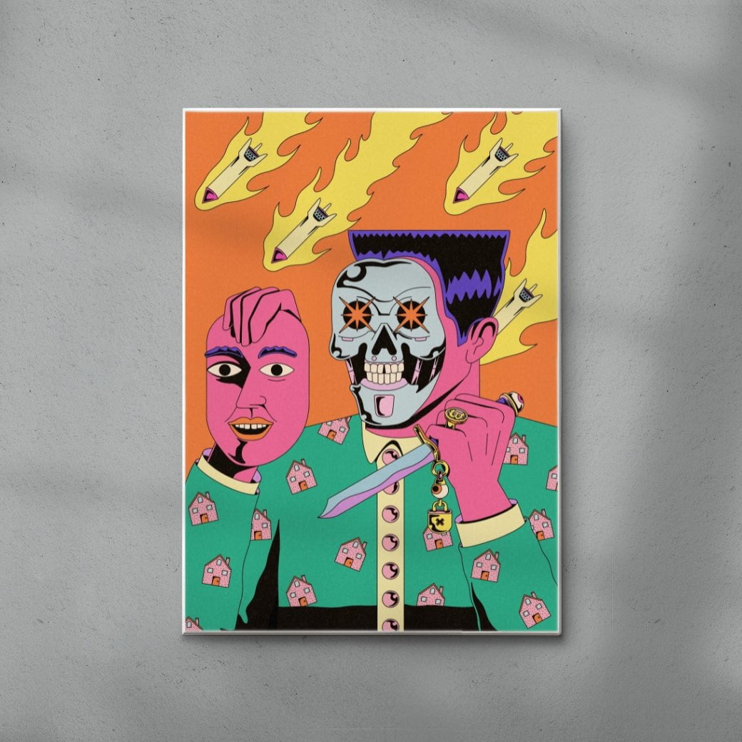 Utopia contemporary wall art print by Azaazelus - sold by DROOL