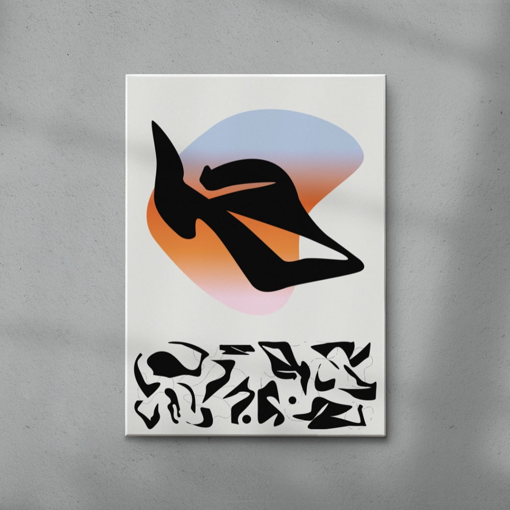 After Jean Arp 01/02 contemporary wall art print by Gabrielle White - sold by DROOL