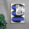 Inner Child Blue contemporary wall art print by Salome Frenzel - sold by DROOL