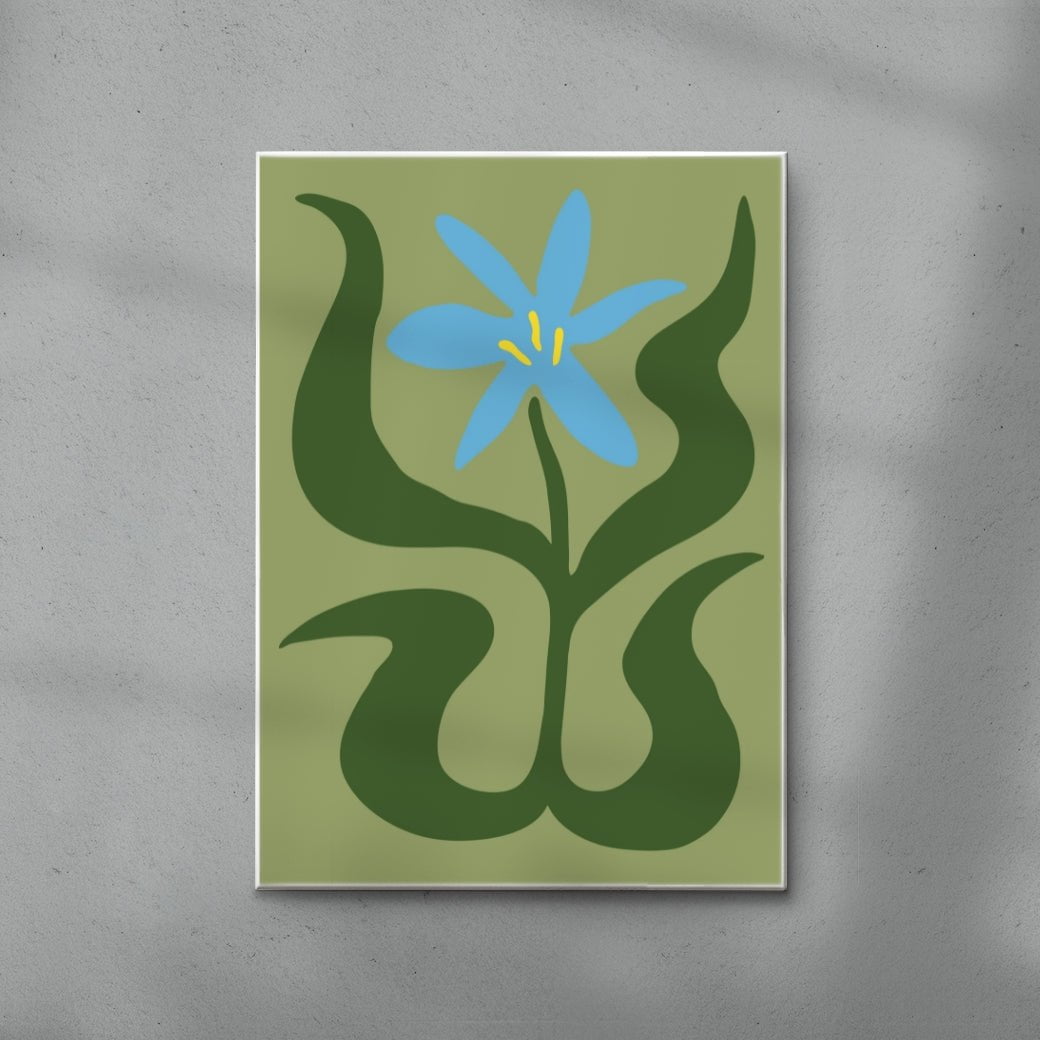 Flower 3 contemporary wall art print by Max Blackmore - sold by DROOL
