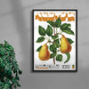 Two Pears contemporary wall art print by George Kempster - sold by DROOL