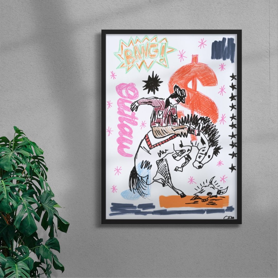 Jackpot contemporary wall art print by Caitlin Flood-Molyneux - sold by DROOL