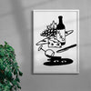 MAS VINO 2 contemporary wall art print by Max Blackmore - sold by DROOL