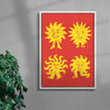 SUN SOL 3 contemporary wall art print by Max Blackmore - sold by DROOL
