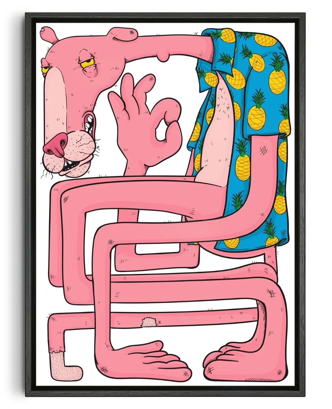 Feelin Fine contemporary wall art print by Mellor - sold by DROOL