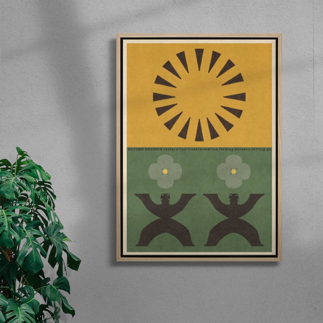 Autumn Equinox 2 contemporary wall art print by Imo Sinclair - sold by DROOL