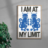 At my Limit contemporary wall art print by Alexander Khabbazi - sold by DROOL