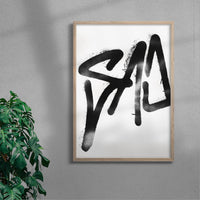 Thumbnail for SAD contemporary wall art print by Sven Silk - sold by DROOL