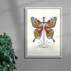 Mariposa contemporary wall art print by Juan Sebastián Rosillo - sold by DROOL