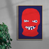 See no evil contemporary wall art print by Max Blackmore - sold by DROOL