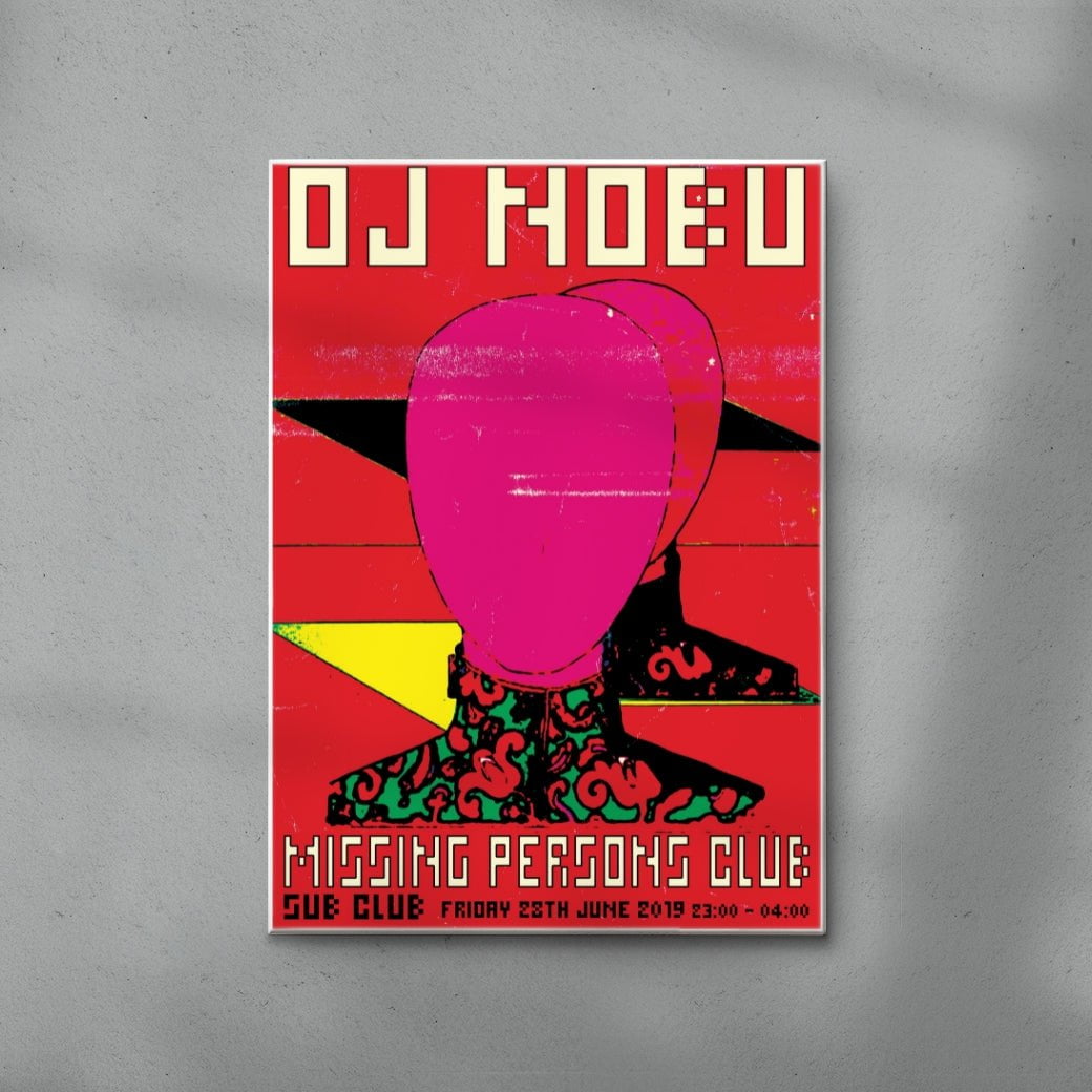 MISSING PERSONS CLUB - DJ NOBU contemporary wall art print by Marinello Studio - sold by DROOL