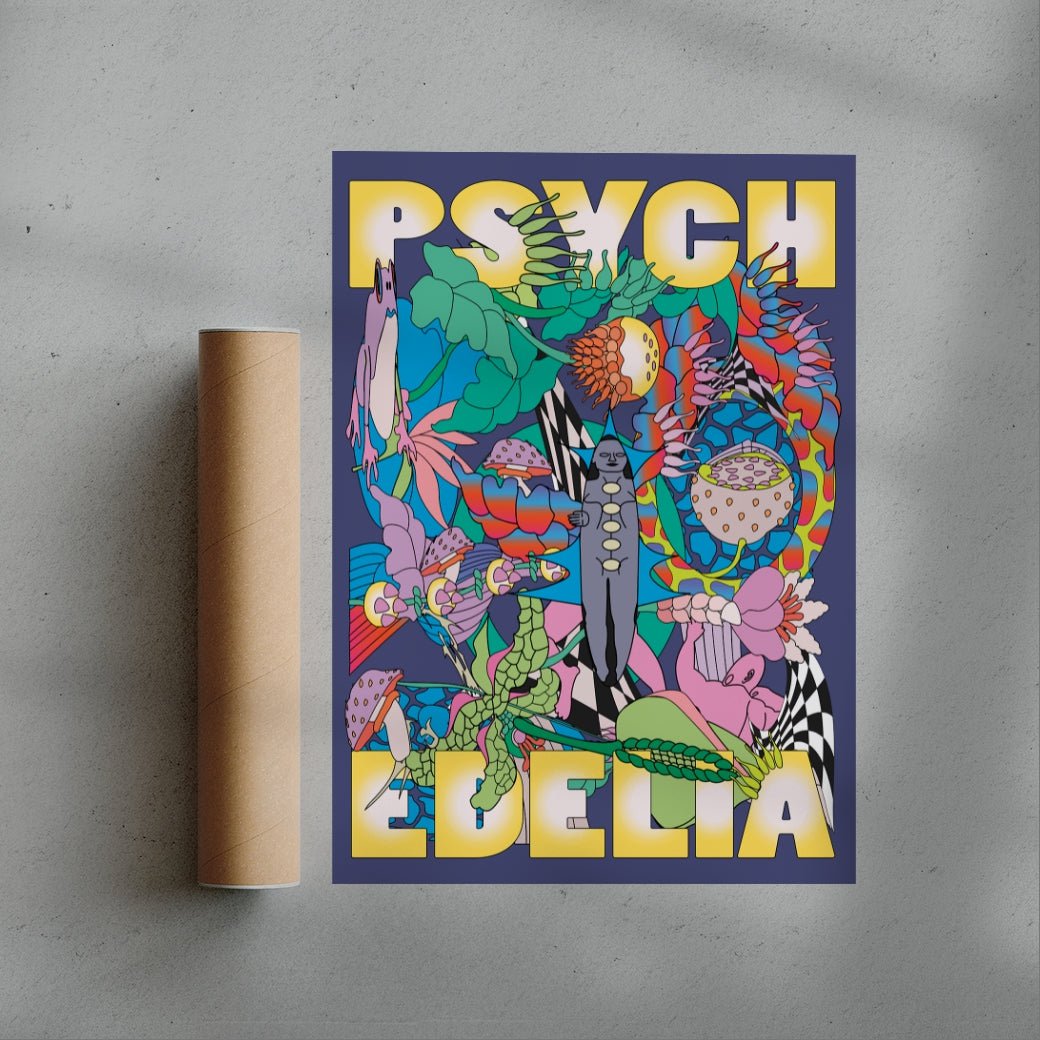 Psychedelia contemporary wall art print by Reza Hasni - sold by DROOL