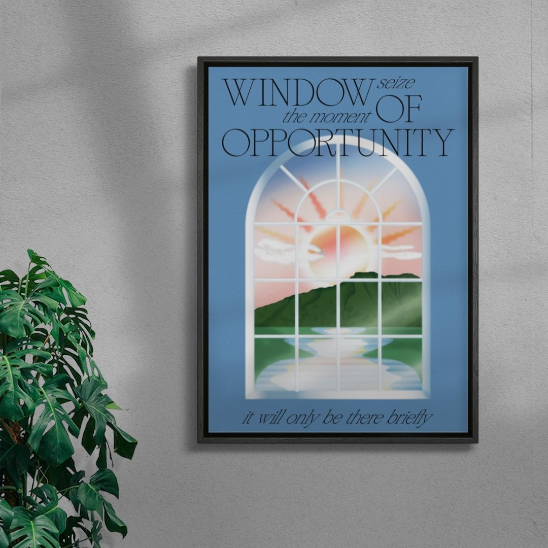 Window contemporary wall art print by John Schulisch - sold by DROOL