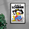 Play It Louder! contemporary wall art print by Pointless Illustrations / James Lacey - sold by DROOL