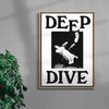 Deep Dive contemporary wall art print by Utsav Verma - sold by DROOL