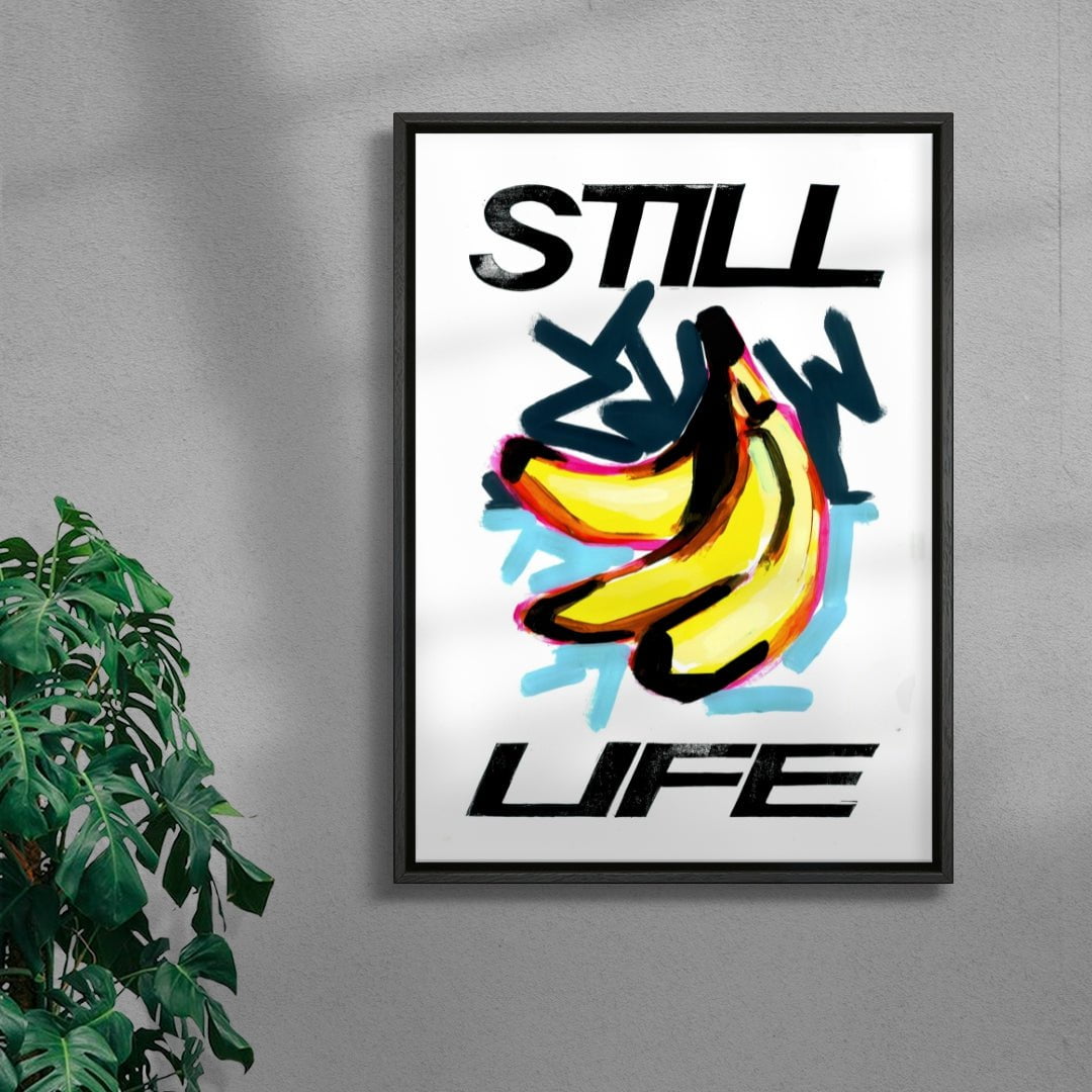 Banana Life contemporary wall art print by 3WillyT - sold by DROOL