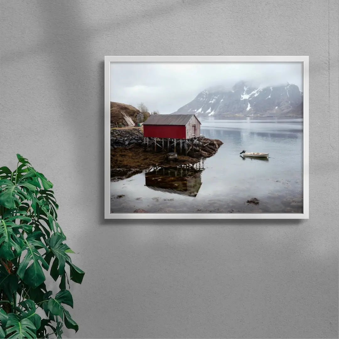 Boathouse contemporary wall art print by Igor Zacharov - sold by DROOL