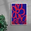 Jazz Flowers contemporary wall art print by John Schulisch - sold by DROOL