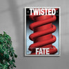 Twisted Fate contemporary wall art print by Sheyi Adebayo - sold by DROOL