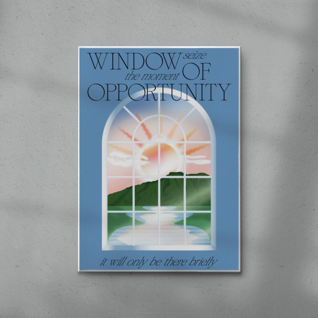 Window contemporary wall art print by John Schulisch - sold by DROOL