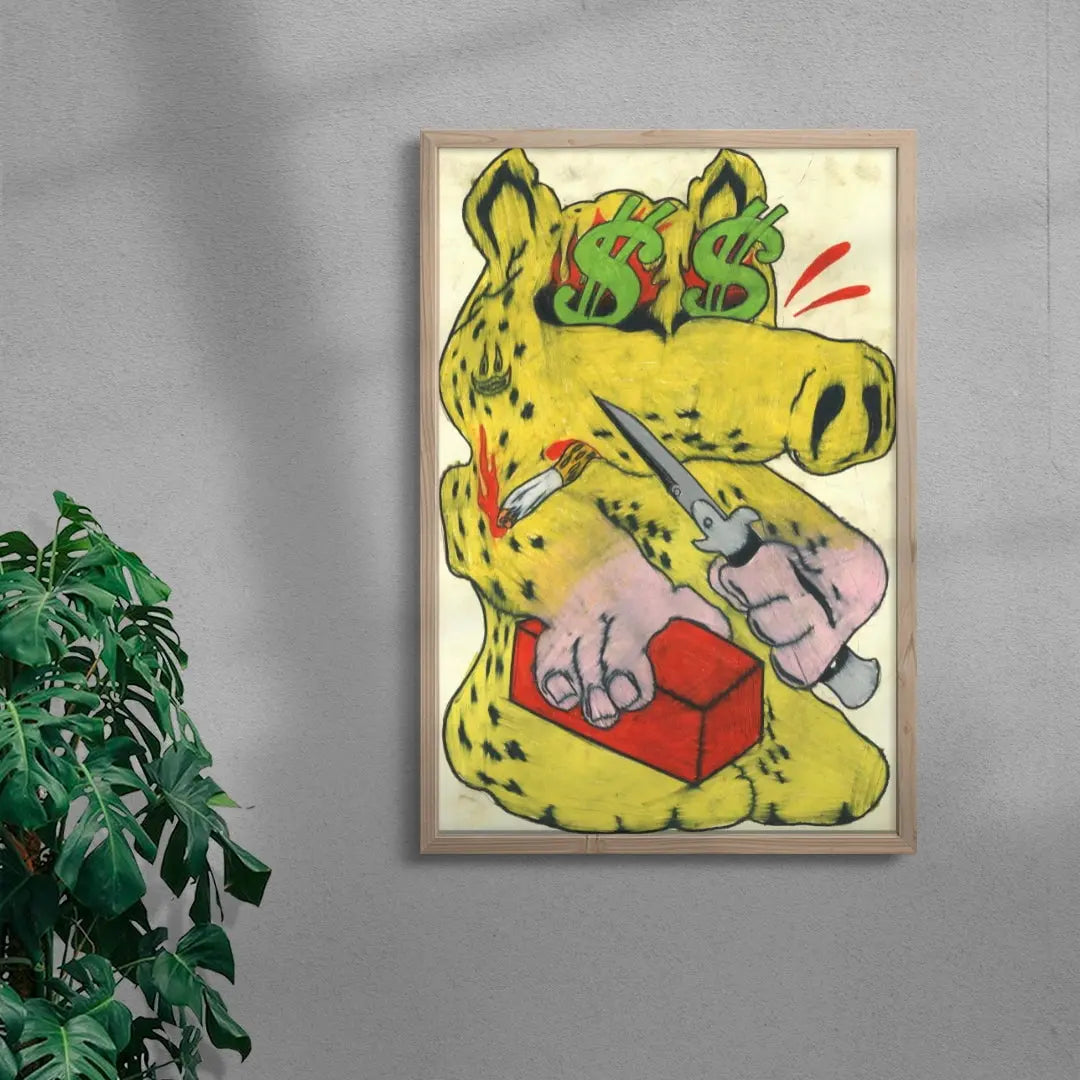Quasimodo contemporary wall art print by Austin Ansbro - sold by DROOL