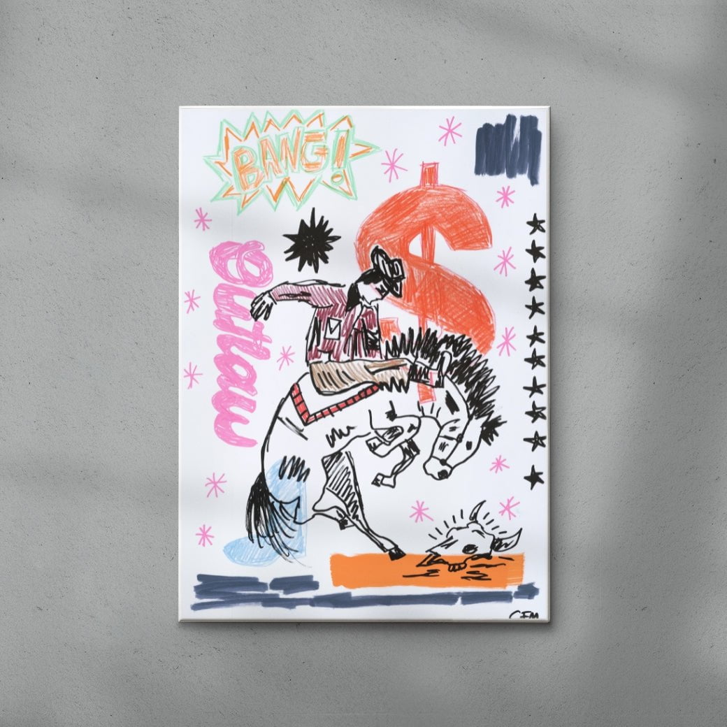 Jackpot contemporary wall art print by Caitlin Flood-Molyneux - sold by DROOL