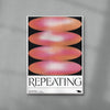 Repeating contemporary wall art print by Alexander Khabbazi - sold by DROOL