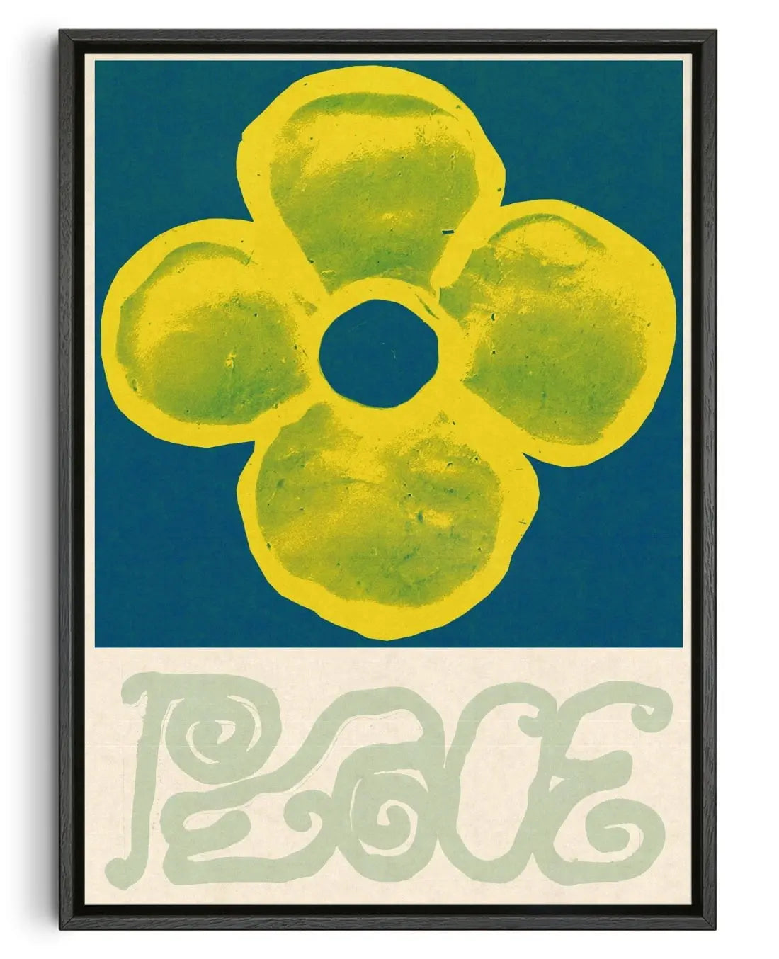 PEACE contemporary wall art print by Imo Sinclair - sold by DROOL