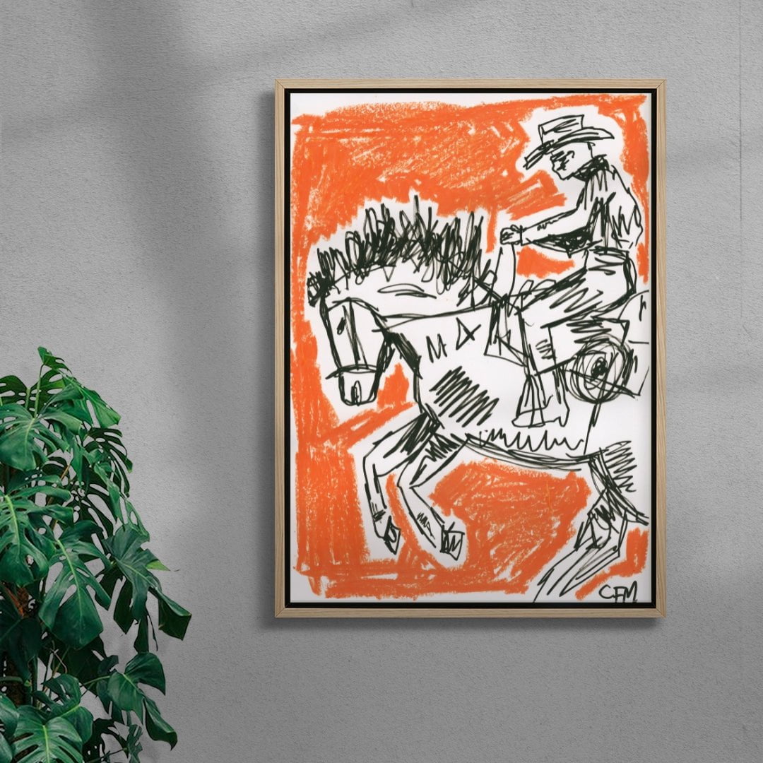 Spring contemporary wall art print by Caitlin Flood-Molyneux - sold by DROOL