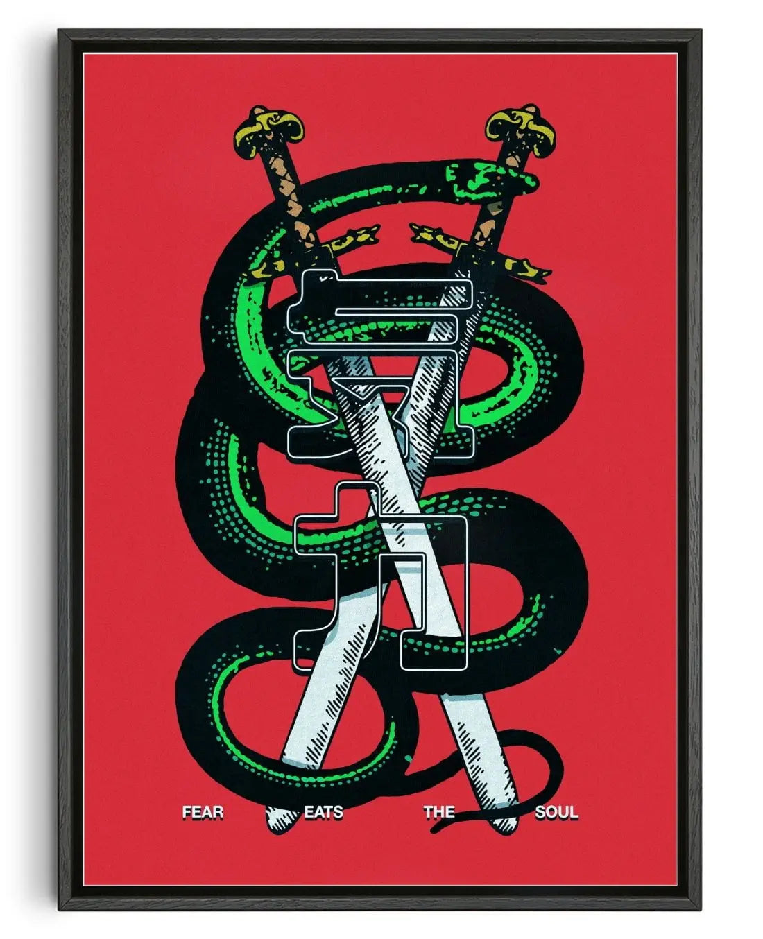 Fear Eats the Soul contemporary wall art print by Othman Zougam - sold by DROOL