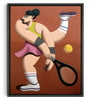 Bild in Galerie-Viewer laden, Tennis player contemporary wall art print by Juan de la Rica - sold by DROOL