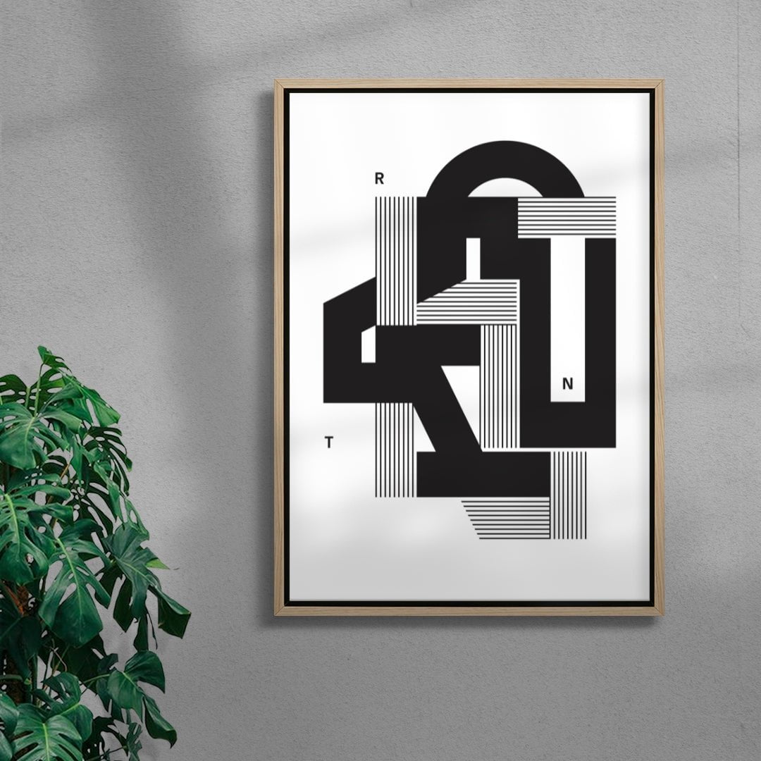 RNT contemporary wall art print by Przemek Bizoń - sold by DROOL