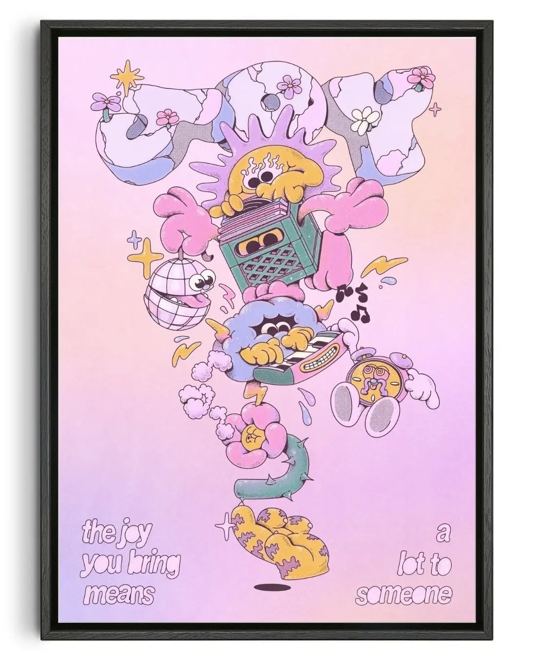 The Joy You Bring contemporary canvas art print by My Sunbeam - sold by DROOL