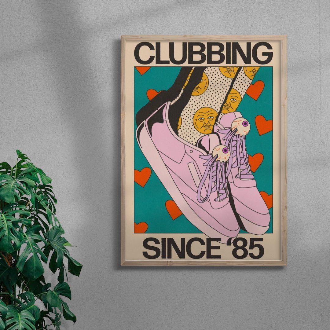 Clubbing Since '85 contemporary wall art print by Azaazelus - sold by DROOL