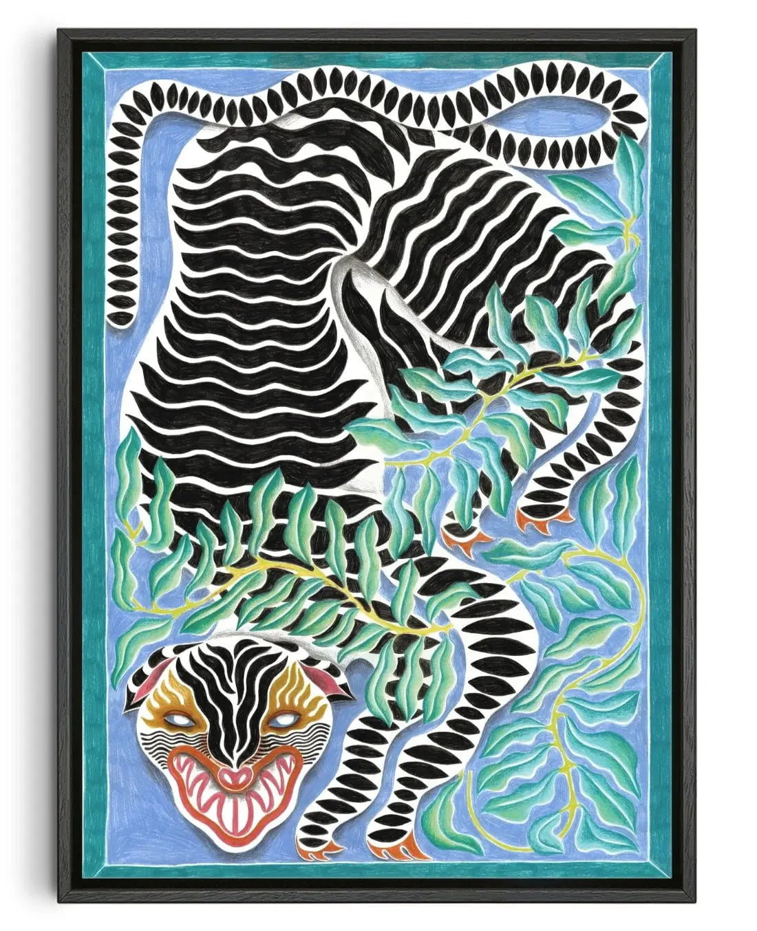 Big Cat contemporary wall art print by Carla Petelski - sold by DROOL