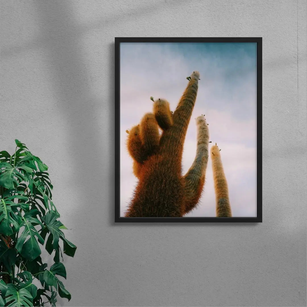 FUZZY. contemporary wall art print by Mandy Sham - sold by DROOL