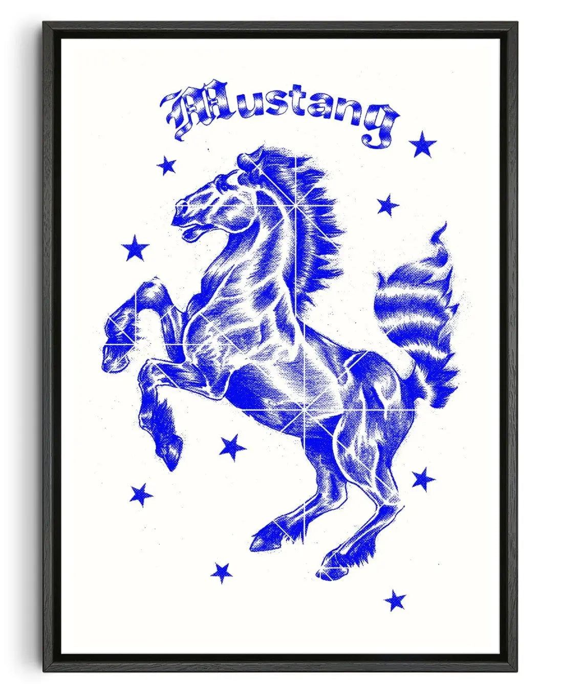 Mustang contemporary wall art print by Juan Sebastián Rosillo - sold by DROOL