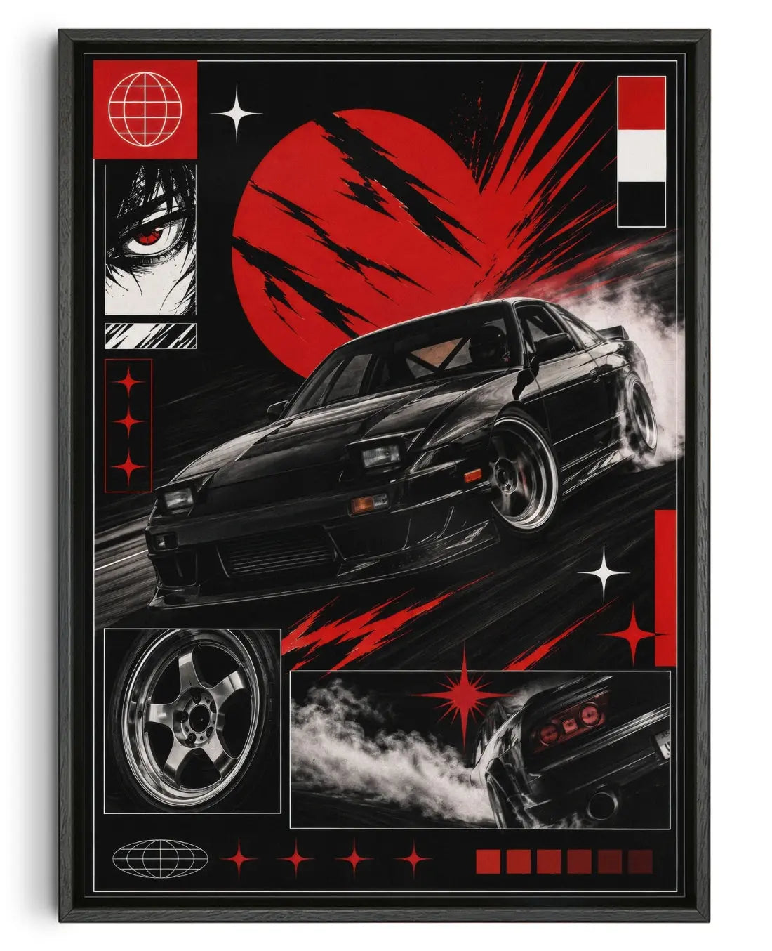 Devil's Drift contemporary canvas print by Xela - sold by DROOL