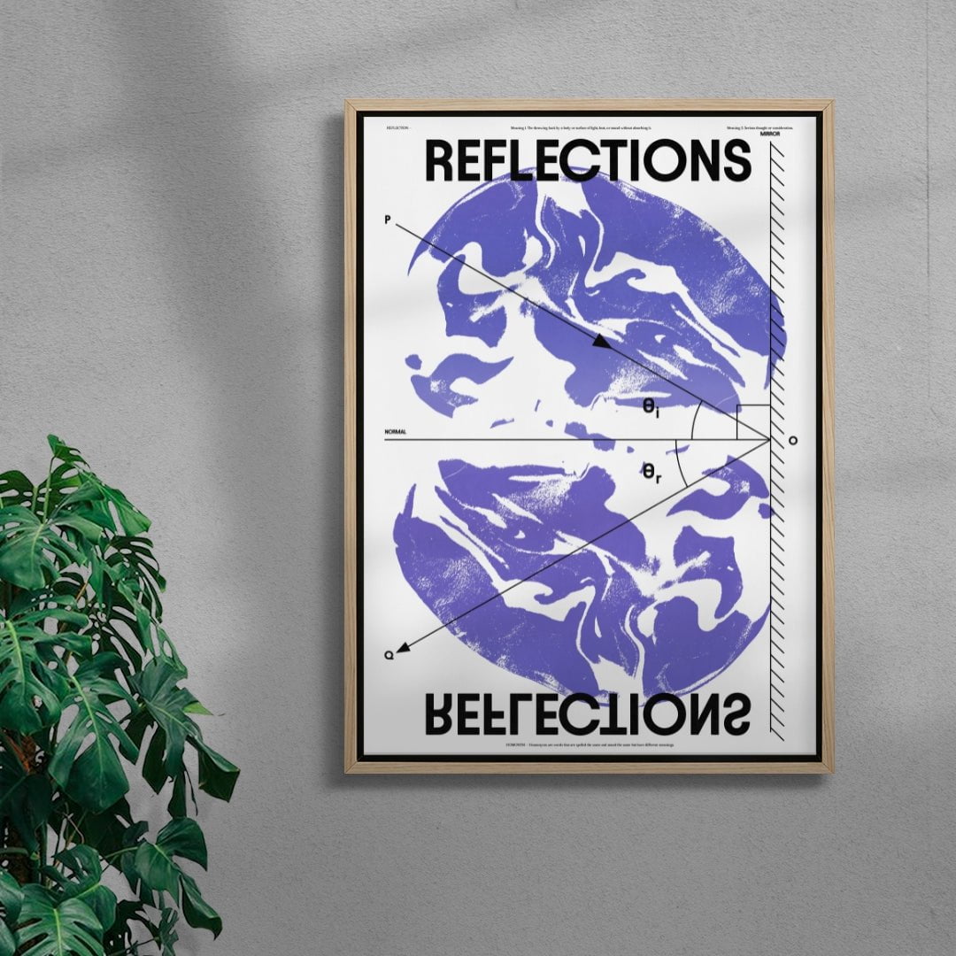 Reflections contemporary wall art print by John Schulisch - sold by DROOL
